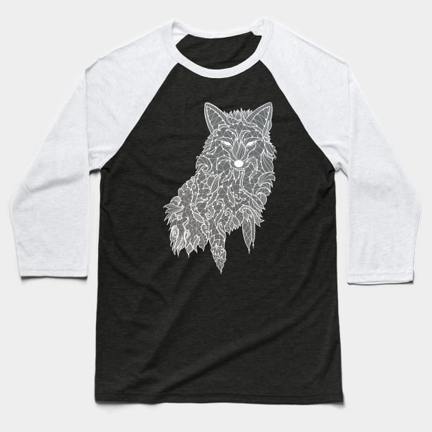 Lace Fox Baseball T-Shirt by njonestees